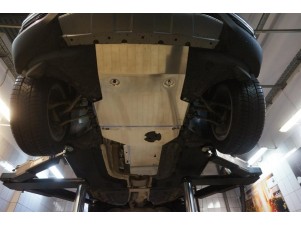 Защита картера и КПП АБС Дизайн для 2,0D и 3,0i, алюминий 4 мм 2 части для BMW X3 № 34.14ABC